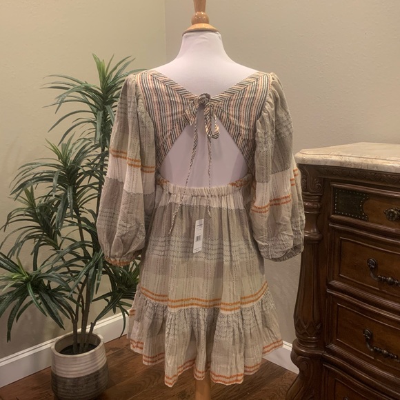 NWT $148 Free People Cozy Striped Mini Dress XS S - Picture 12 of 14